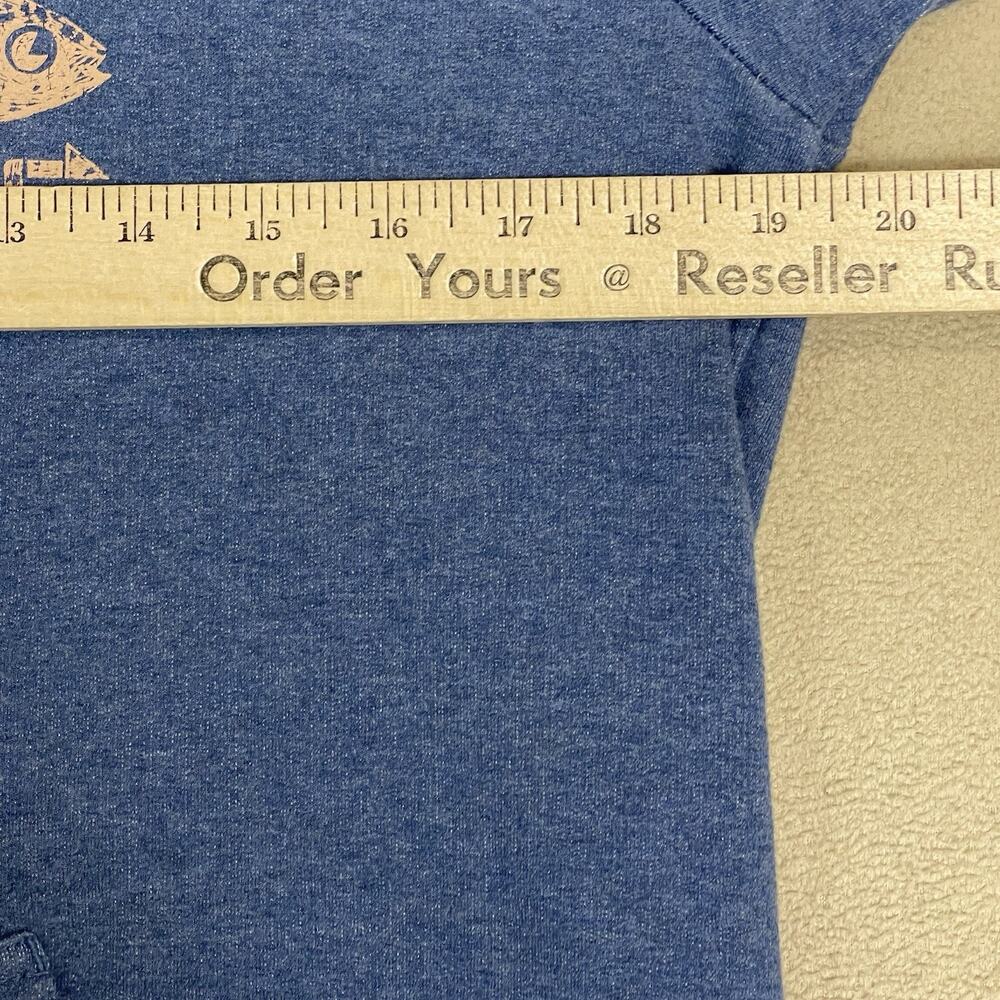 Patagonia Hoodie Womens S Blue‎ Flying Fish Graphic Long Sleeve Monk Sweatshirt - Picture 5 of 12